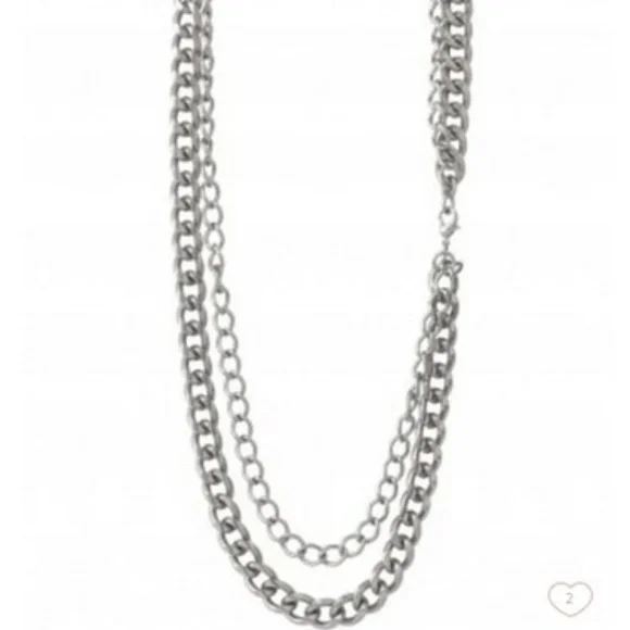 Stella & Dot | Versatile Timeless Elegance⚔️SILVER LUXE Curb Chains Reti… - Picture 3 of 13